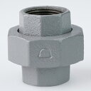帝国金属:プラコート継手 ユニオン(パッキン付) 型式:U-1/2-プラ