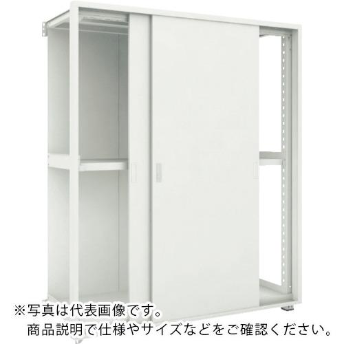TRUSCO M3型棚 背板・引違扉付 W1800XD921 3段 連結 ( M3-6693-SK-B ) トラスコ中山(株)