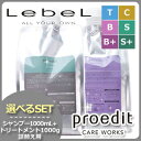 ルベル プロエディット ケアワークス シャンプー 1000mL + トリートメント 1000g 選べる セット 《B・S・T・C・B+・S+》 / 【送料無料】 詰め替え 業務用 1L 1kg 美容室 サロン専売品 美容院 ヘアケア タカラベルモント lebel おすすめ
