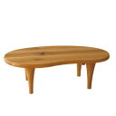 森のことば 飛騨産業 センターテーブル リビングテーブル ビーンズ形 ナラ材 ホワイトオーク キツツキ オイル塗装 110x66.5cm 高さ34.5 39.5cm SN116T SN116H