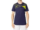 asics(アシックス) ハンドボール ウォームアップウェア プラクティスショートスリーブトップス Tシャツ 半袖 ジム フィットネス 部活 メンズ 男性用 【ピーコート】 2073A028 400 紺 21SS ● {NP}