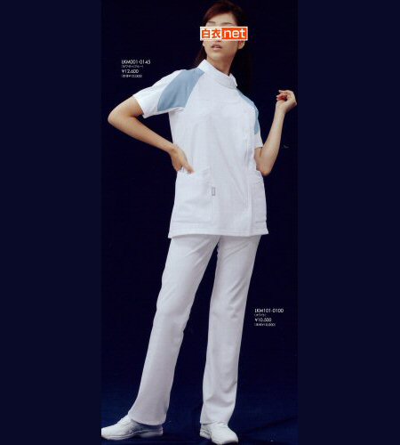 LKM001asics レディースジャケット(半袖白衣 送料無料 白衣 医療用白衣 看護師…...:hakuinet:10002982