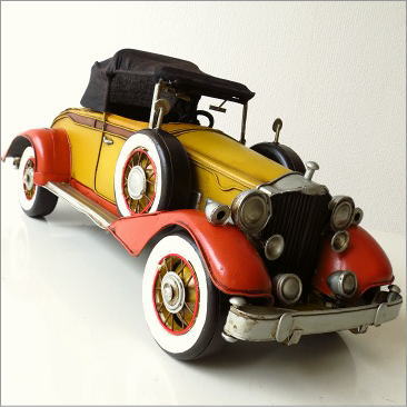 アメリカン雑貨ブリキのおもちゃレトロアンティーク置物アイアン鉄インテリアオブジェ車American Nostalgia クラシックカー