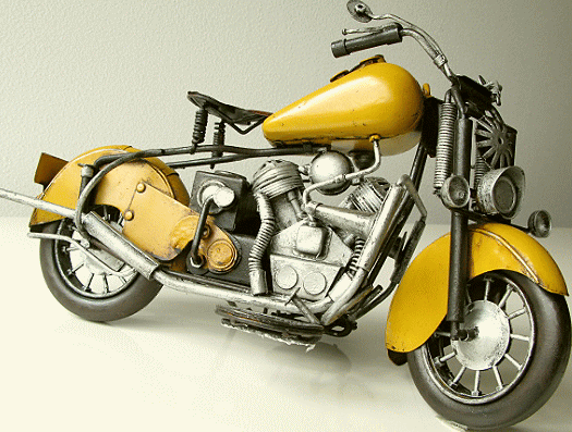 アメリカン雑貨ブリキのおもちゃレトロアンティーク置物アイアン鉄インテリアオブジェバイクAmerican Nostalgia オートバイ