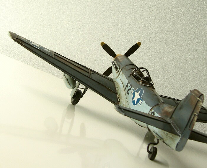 アメリカン雑貨ブリキのおもちゃレトロアンティーク置物アイアン鉄インテリアオブジェ飛行機American Nostalgia 戦闘機