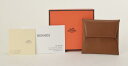 【中古】HERMES エルメス バスティア コインケース 小銭入れ スイフト C刻印 バイカラー ブラウン系×ブルー系