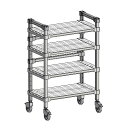 アルマンワゴン W372-4段タイプ 幅684×奥行372×高さ1048(mm)/業務用/新品/送料無料 /テンポス