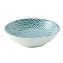 青海波 緑 9.5cm浅ボウル/プロ用/新品