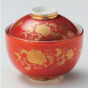 碗 【赤巻唐草玉型菓子碗】 身の直径(最大径):103・蓋付の高さ:95【業務用】【グループB】