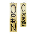 【木製サイン 特大 OPEN CLOSE 】のぼり屋工房 3949【業務用】【グループC】