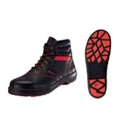 安全靴 シモンライト SL22−R 黒/赤 23.5cm 【業務用】【送料無料】...:hamaken:10183923