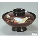 煮物椀 【5.5寸小槌煮物椀溜箔笹】 漆器 高さ66 直径:166 【業務用】【グループI】
