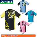 ショッピングヨネックス 名入れ刺繍OK!　ヨネックス　テニス　バドミントン　メンズ　スポーツウェア　ゲームシャツ(フィットスタイル)　10446
