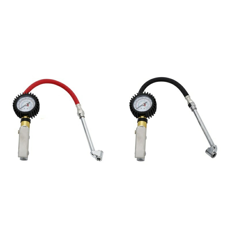 タイヤ空気入れ エアチャック付き 縦型 タイヤゲージ エアゲージ