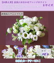 【お供え用】【生花】店長におまかせアレンジSサイズ(ホワイト系)【花材おまかせとなります】 【あす楽対応 16時まで】【送料無料】お供え 花 フラワー 法事 命日 お悔やみ【楽ギフ_メッセ入力】【HLS_DU】【母の日 ギフト】【敬老の日 花】【父の日 ギフト】