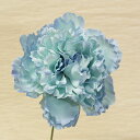 1本注文OK「ピオニーピック」ライトブルー造花 花材 資材花径11cm×長さ21cm