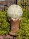 ガーデニング ガーデン イングリッシュ英国 雑貨 ストーン製『English Ball Column Objet』
