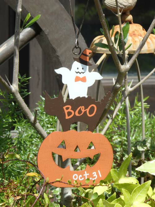 ハロウィン かぼちゃ パンプキン オーナメントガーデニング ガーデン アンティーク【花遊び】『ハロウィン トリオハング』