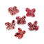 アスカ/京ちりめん福花飾り(1袋6コ入)/A-79012-000【01】【取寄】《 花資材・道具 アクセサリー 和風アクセサリー 》