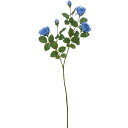 【造花】YDM/ローズルビースプレー ライトブルー/FA7064-LBL|造花 バラ【01】【取寄】