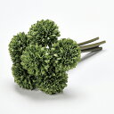 即日 【造花】アスカ/ポンポンマムバンチ(1束6本) グリ-ン/A-33164-051A《 造花(アーティフィシャルフラワー) 造花 花材「か行」 キク(菊)・ピンポンマム 》