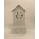 ウメザワ/ウッド時計ハウス WH 白/BCR-12060【07】【取寄】
