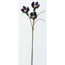 【造花】アスカ/ブロッサムバンチ(1束3本) パープル/A-73342-007【01】【取寄】 造花(アーティフィシャルフラワー) 造花 花材「は行」 その他「は行」造花花材 手作り 材料