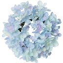 【造花】彩か/Wreath−Pastelブルー アジサイ S/CXOS-03bl【07】【取寄】[4個] 花器、リース リース完成品 造花