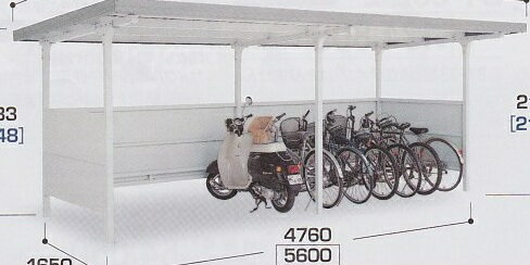 イナバ　自転車置場　ガレージ【BF−24L−2　多雪地型】＜　駐車庫　庭　駐車場　サイクル　サイクリング　自転車置き場　　ガーデン　エクステリア＞　　稲葉製作所