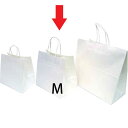 アレンジ袋ホワイトM 10枚セット【5300011】W34×D22×H31/TH51cm 台紙付き全国一律送料580円(沖縄県・離島はお届け不可) ホワイエ 紙袋 資材 FKTS