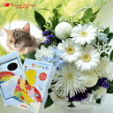 【ペットのお供え】お供えアレンジSサイズ&ペット専用お線香【...