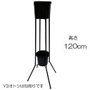 【屋号必須個人不可】【フラワースタンド120cm】 ブラック 6台セット 祝い花 開店花 折り畳み パイプスタンド 1台@2,500 170-523-0 花資材 卸価格