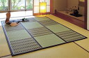 紋織い草中敷 桂ブラウン 200×200cm