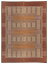 国産 い草ラグ カーペット 裏貼無・裏貼有「オリエンタル」 ブラウン 裏貼有:約191×191