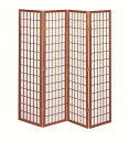 【在宅ワーク応援キャンペーン】和風衝立4連(高さ180cm) JP-L180-4(BR) ブラウン