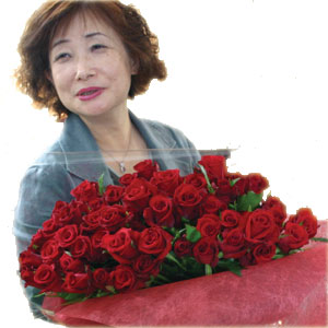 深紅のバラ“ローテローゼ”の花束【KIDA ROSE】〜10本以上からお好きな本数でお作り致します【RCPmara1207】【FS_708-8】