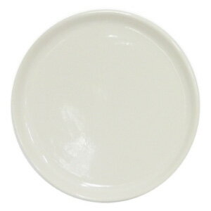 白い受け皿 M　白い陶器鉢コラム用 白陶器鉢皿　約15cm　（9004114）
