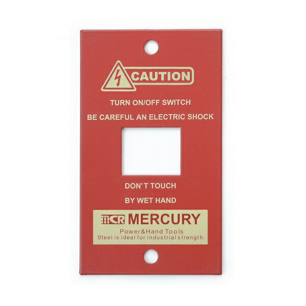 マーキュリー MERCURY スイッチプレート1ヶ口 レッド MESWPL1R （6776310）取寄せ商品 送料別 通常配送