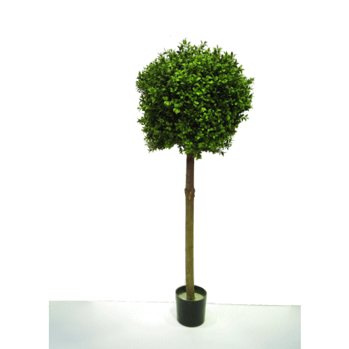 人工観葉植物　ツゲ トピアリー　約100cm　アートグリーン フェイクグリーン　（9024620）