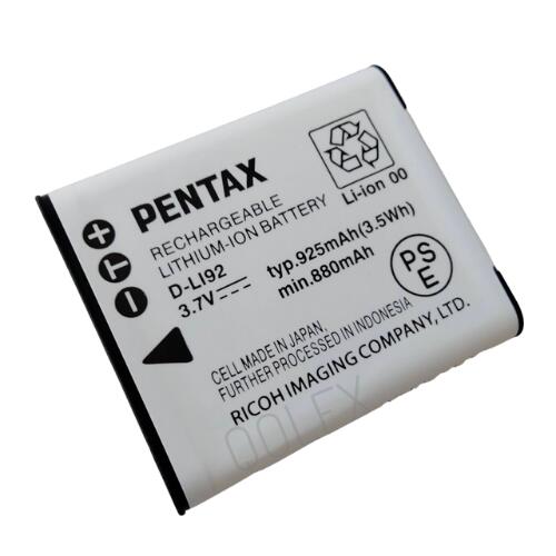 送料無料 Pentax ペンタックス D-LI92 充電式リチウムイオンバッテリー <strong>RICOH</strong> リコー gr3 Optio オプティオ 用 K-BC92J チャージャー対応