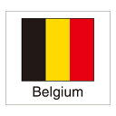 【ゆうパケット対応】POP用品 国旗シール Belgium 縦19×横21mm 96片入 22-2522 タカ印紙製品 ササガワ
