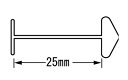 ナイロンピン・25mm（X細針用）