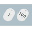【最大1000円OFFクーポン発行中】日本緑十字社 カラー小判札 453−W ホワイト 1〜100 小 200111
