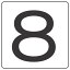 【最大1000円OFFクーポン発行中】日本緑十字社 数字表示ステッカー HS−8 (5P) 小 171708