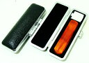 【送料無料】 印鑑・はんこ/琥珀樹脂印鑑 【12.0mm】ブラック牛もみ皮印鑑ケース付実印|銀行印|認印|個人印鑑|ハンコ|就職祝い|祝い|ギフト|印鑑セット