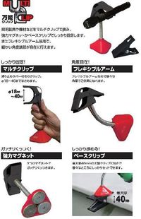 【10台限定特価】日動工業万能クリップMC-200(角度調整自在,マグネット付)