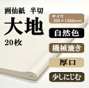 大地 自然色 画仙紙半切サイズ 1袋 20枚 JA全国書道コンクール