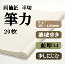 書道筆力画仙紙 半切サイズ1反 20枚 書道用紙 書道用品
