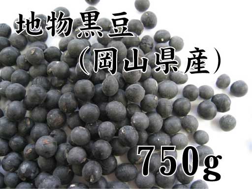 ★23年産　2Lサイズ★地物黒豆（岡山県作州産丹波種黒豆）　750g【RCPdec18】