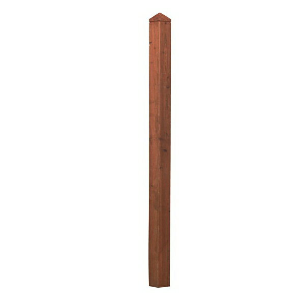 ラティス用飾付柱　ナチュラル60角×180cm